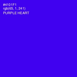 #4101F1 - Purple Heart Color Image