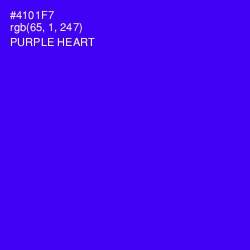 #4101F7 - Purple Heart Color Image