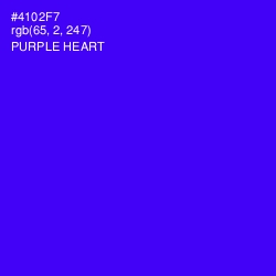 #4102F7 - Purple Heart Color Image
