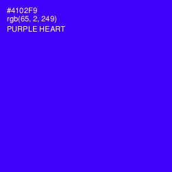 #4102F9 - Purple Heart Color Image