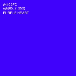 #4102FC - Purple Heart Color Image