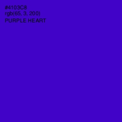 #4103C8 - Purple Heart Color Image