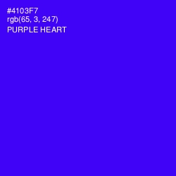 #4103F7 - Purple Heart Color Image