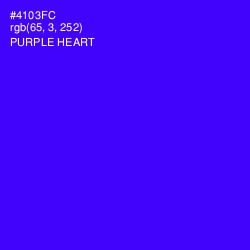 #4103FC - Purple Heart Color Image