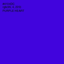 #4104DC - Purple Heart Color Image