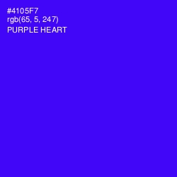 #4105F7 - Purple Heart Color Image