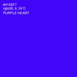 #4106F7 - Purple Heart Color Image