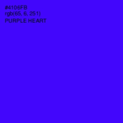 #4106FB - Purple Heart Color Image