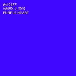 #4106FF - Purple Heart Color Image