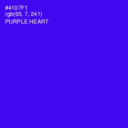 #4107F1 - Purple Heart Color Image
