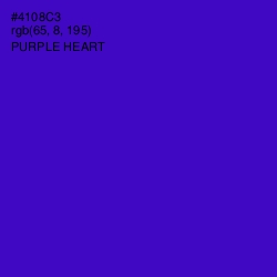 #4108C3 - Purple Heart Color Image