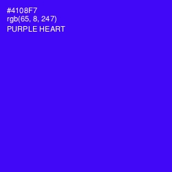 #4108F7 - Purple Heart Color Image