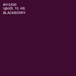 #410A30 - Blackberry Color Image