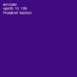 #410A80 - Pigment Indigo Color Image