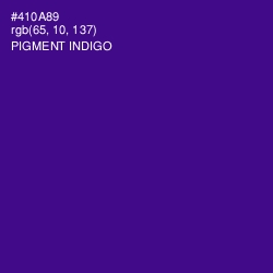 #410A89 - Pigment Indigo Color Image