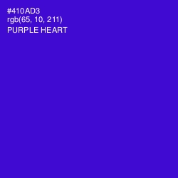 #410AD3 - Purple Heart Color Image