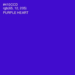 #410CCD - Purple Heart Color Image