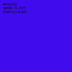 #410CED - Purple Heart Color Image