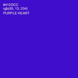 #410DCC - Purple Heart Color Image