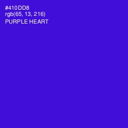 #410DD8 - Purple Heart Color Image