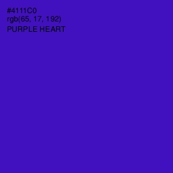 #4111C0 - Purple Heart Color Image