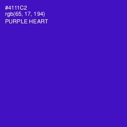 #4111C2 - Purple Heart Color Image