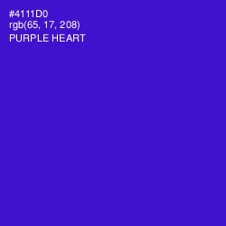 #4111D0 - Purple Heart Color Image