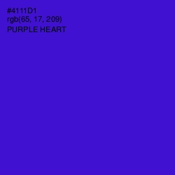 #4111D1 - Purple Heart Color Image