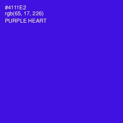 #4111E2 - Purple Heart Color Image