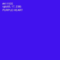 #4111EE - Purple Heart Color Image
