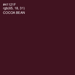 #41121F - Cocoa Bean Color Image