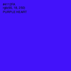 #4112FA - Purple Heart Color Image
