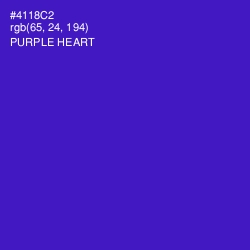 #4118C2 - Purple Heart Color Image