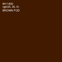 #411A00 - Brown Pod Color Image