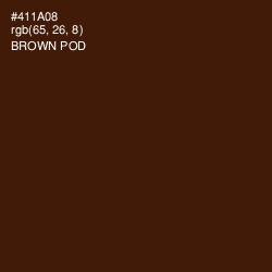 #411A08 - Brown Pod Color Image