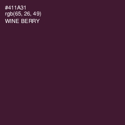#411A31 - Wine Berry Color Image