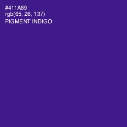 #411A89 - Pigment Indigo Color Image