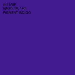 #411A8F - Pigment Indigo Color Image