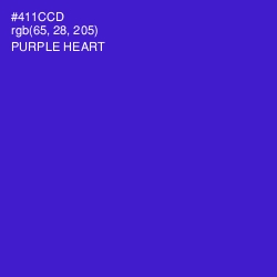 #411CCD - Purple Heart Color Image