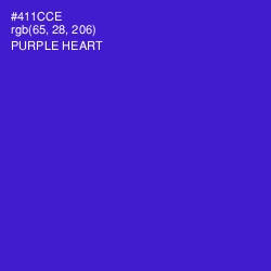 #411CCE - Purple Heart Color Image