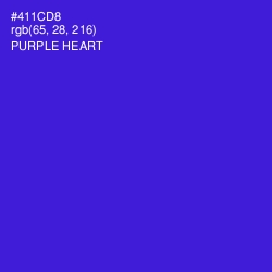 #411CD8 - Purple Heart Color Image