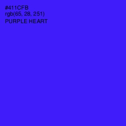 #411CFB - Purple Heart Color Image