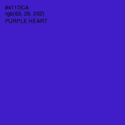 #411DCA - Purple Heart Color Image