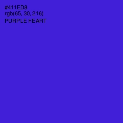 #411ED8 - Purple Heart Color Image