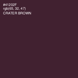 #41202F - Crater Brown Color Image