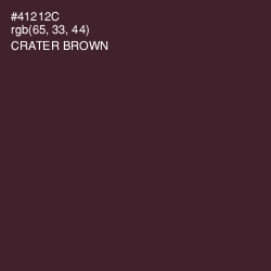 #41212C - Crater Brown Color Image