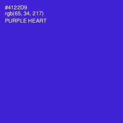 #4122D9 - Purple Heart Color Image