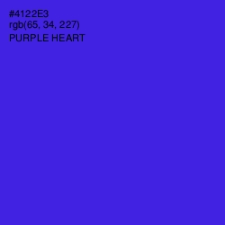 #4122E3 - Purple Heart Color Image