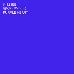 #4123EB - Purple Heart Color Image