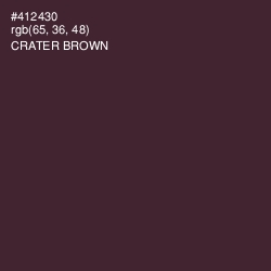 #412430 - Crater Brown Color Image